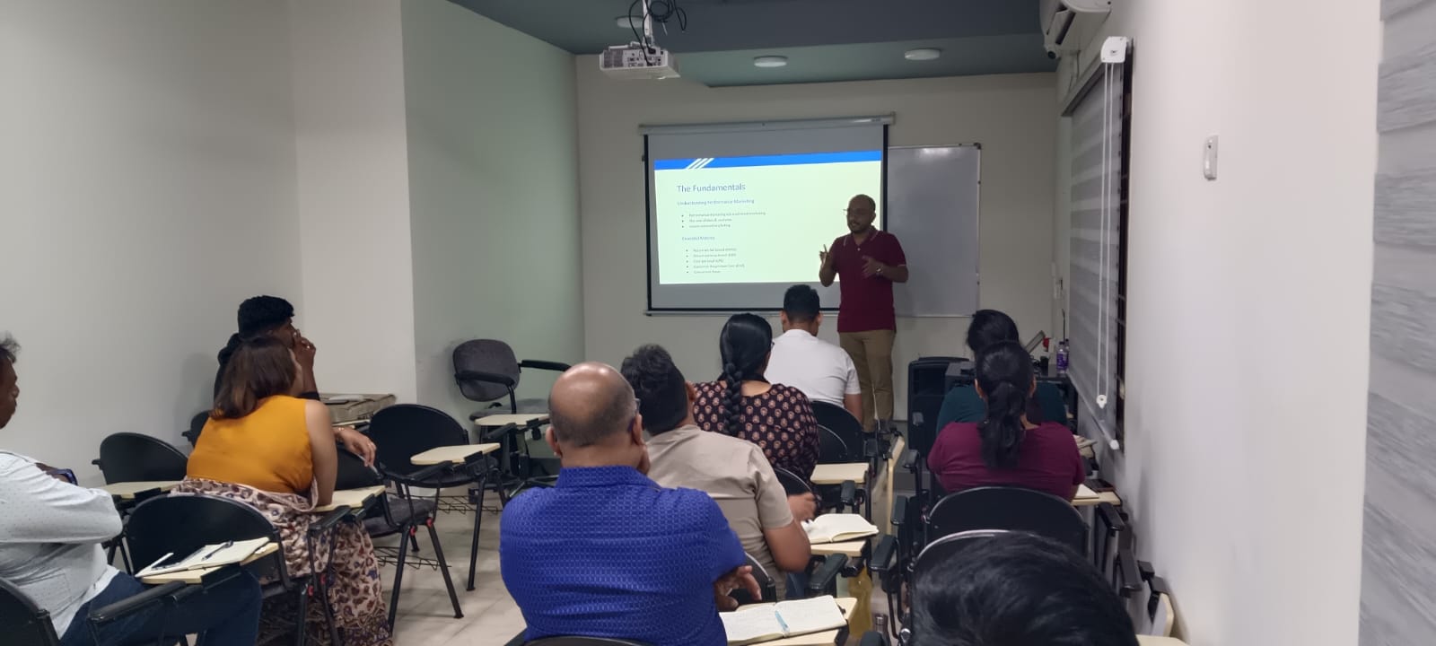 Sagar Shah teaching a live AI workshop session